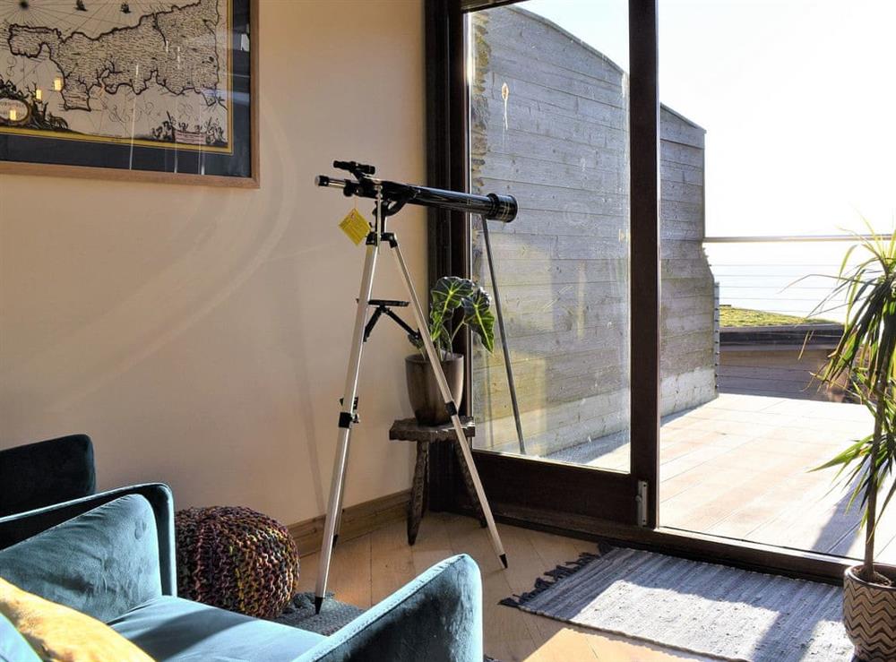 Balcony with stunning views at The Fish Cellars in Portwrinkle, Cornwall
