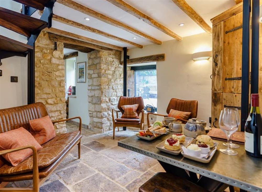 Living area at The Flintstones in Chipping Campden, England