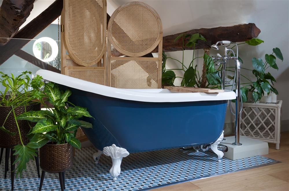 Relax in the stunning roll-top bath  at The Forge, Bridgnorth