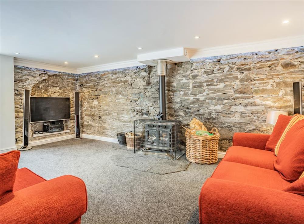 Living room at The Forge in Llanfair Clydogau, near Lampeter, Dyfed