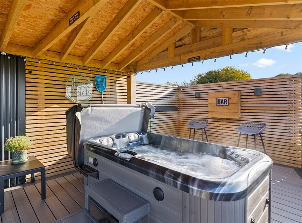 Hot tub at The Foxs Den in Newcastle Upon Tyne, Northumberland