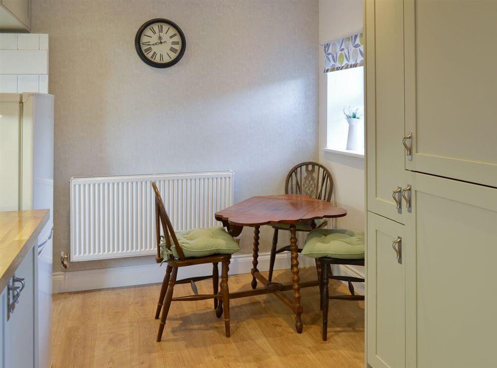 Convenient dining area in kitchen at The Gable in Alnwick, Northumberland