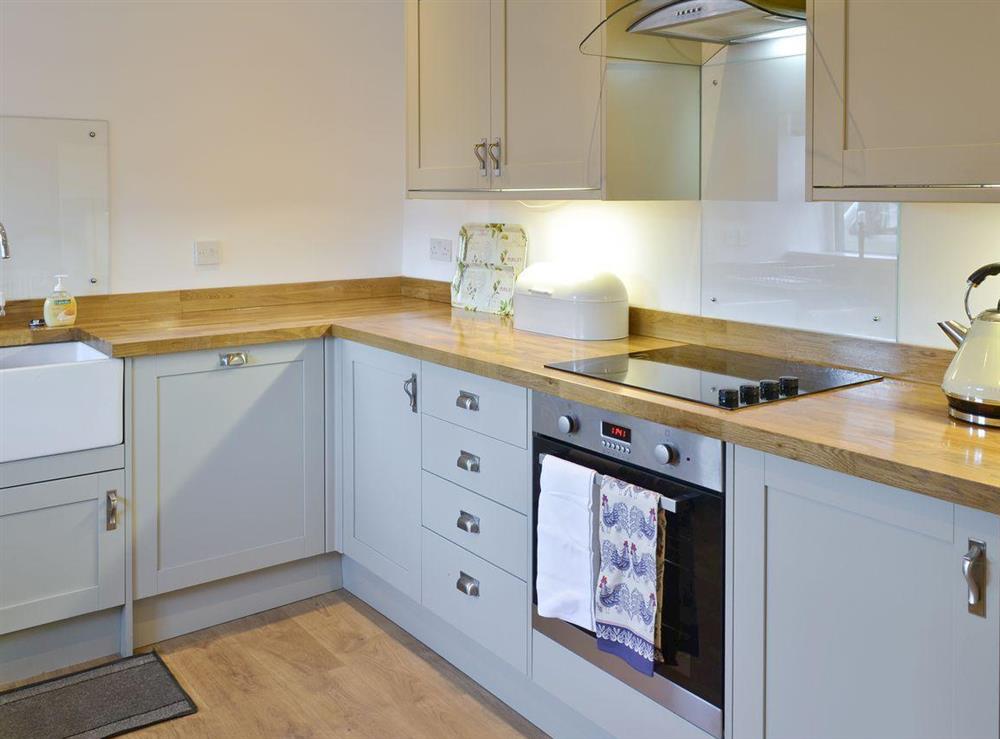 Modern fitted kitchen at The Gable in Alnwick, Northumberland