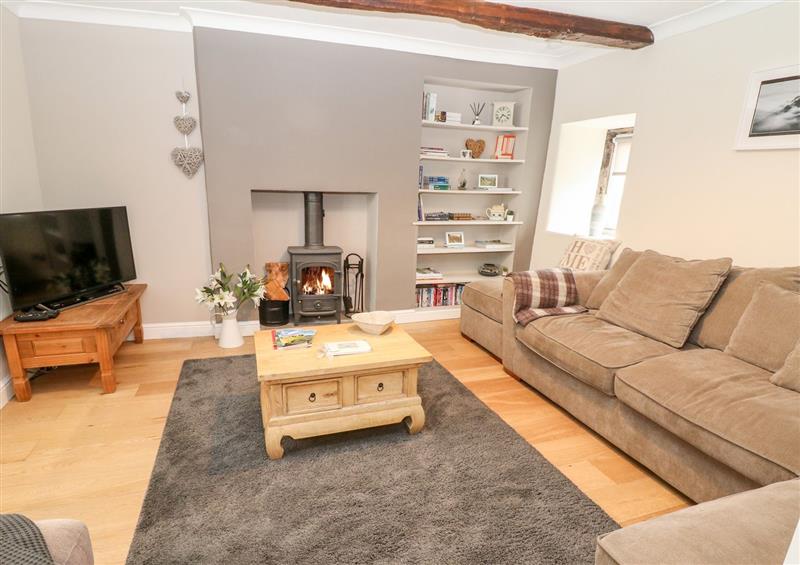 Relax in the living area at The Gables, Castleton