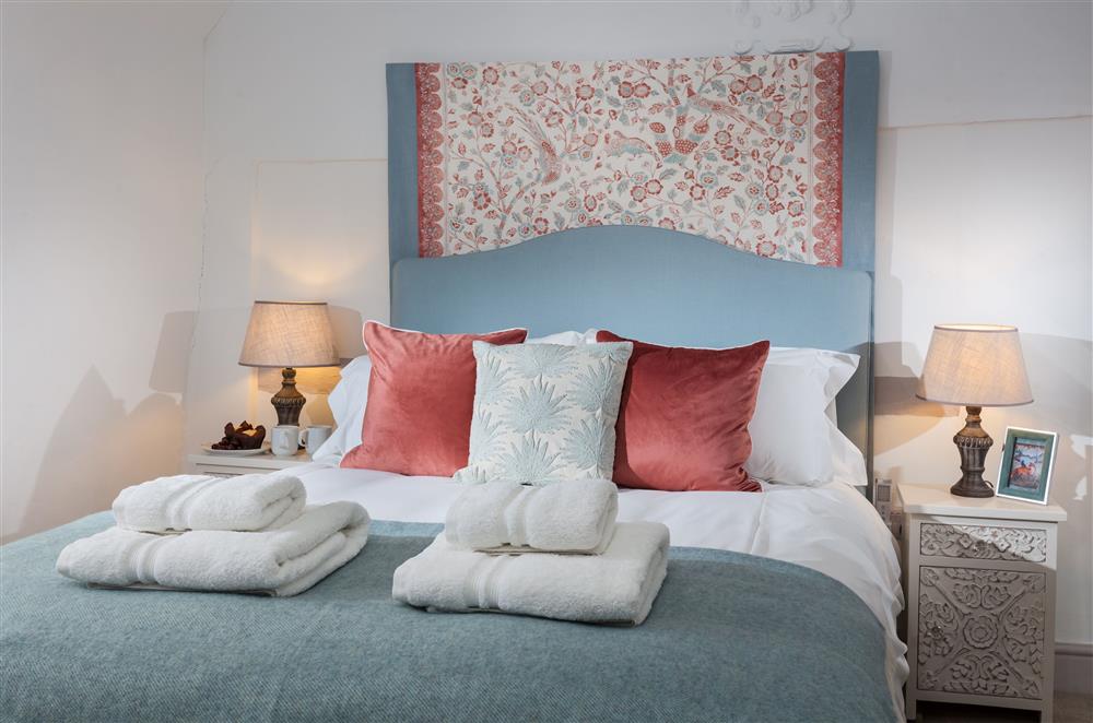 Bedroom four with a 6’ super-king size bed at The Gables, Honeybourne