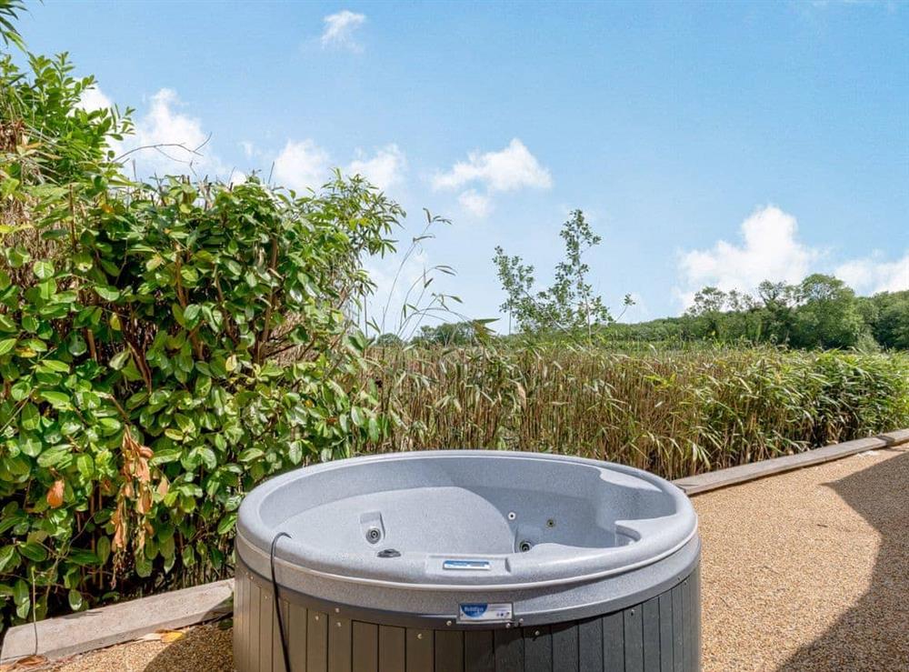 Hot tub at The Gallery Barn in Swafield, Norfolk