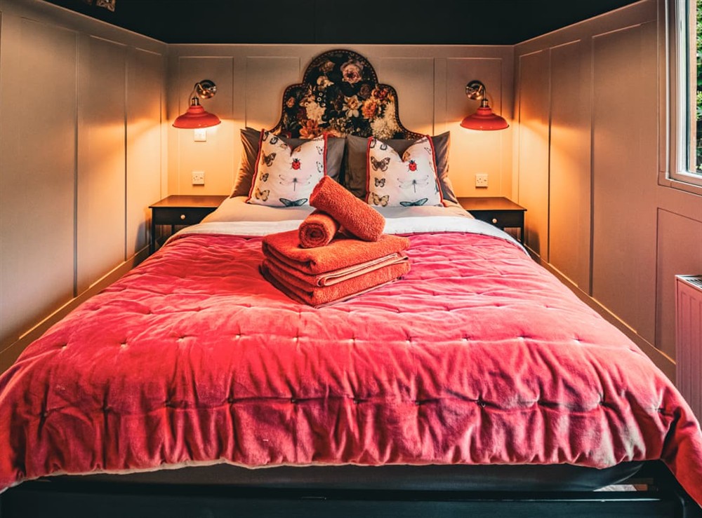 Double bedroom at The Game Keeper in Barden, North Yorkshire