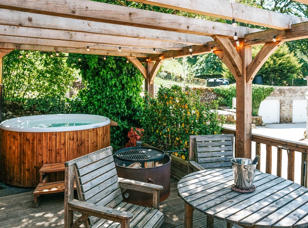 Hot tub at The Game Keeper in Barden, North Yorkshire