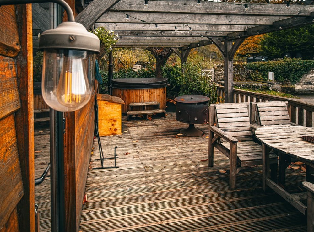 Terrace at The Game Keeper in Barden, North Yorkshire