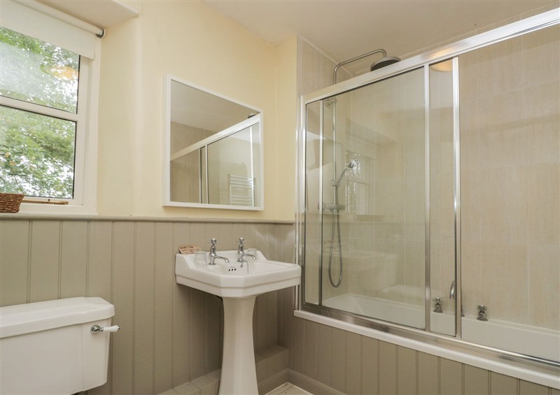 This is the bathroom at The Gameskeepers Cottage, Cartmel