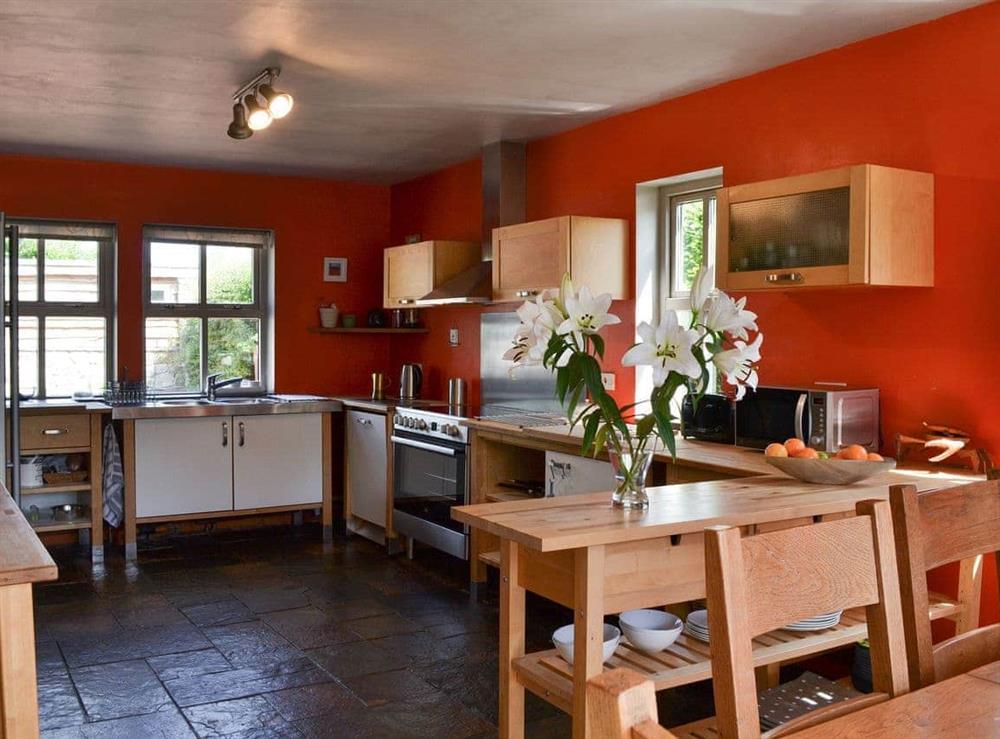 Kitchen with dining area at The Gap in Boulmer, near Alnwick, Northumberland