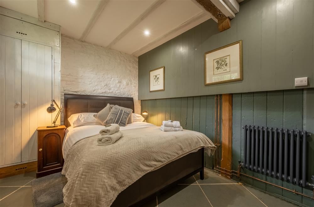 Bedroom three with double bed, in the former stables at The Garden Barn, Peterchurch