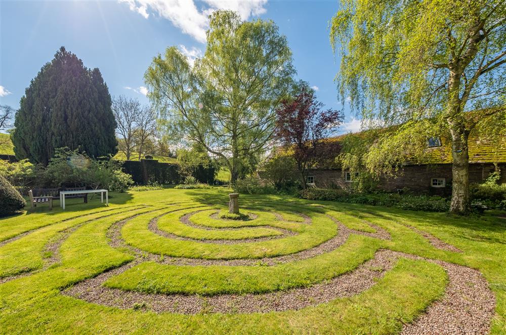 Guests are invited to get lost in the maze  at The Garden Barn, Peterchurch