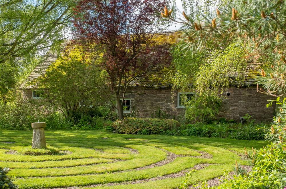 The maze and lavender garden are for guests’ exclusive use at The Garden Barn, Peterchurch