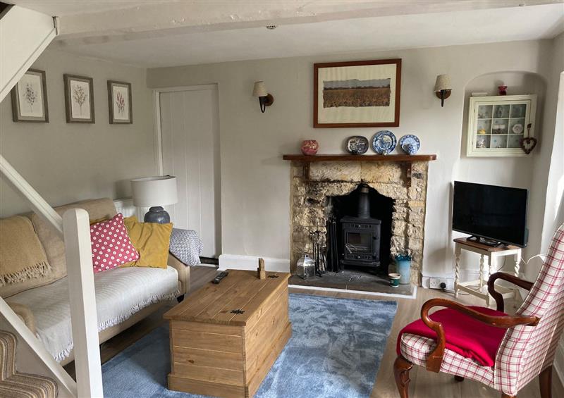 Relax in the living area at The Garden Cottage, Amberley near Nailsworth