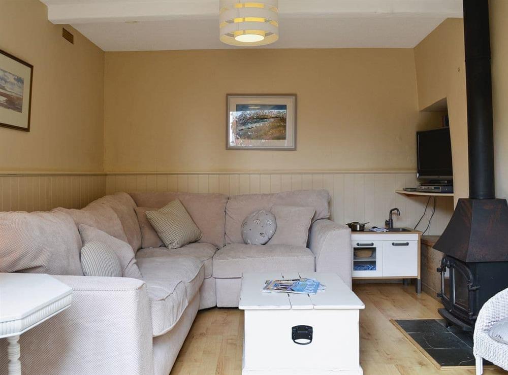 Living room at The Garden Cottage in Boode, near Braunton, Devon
