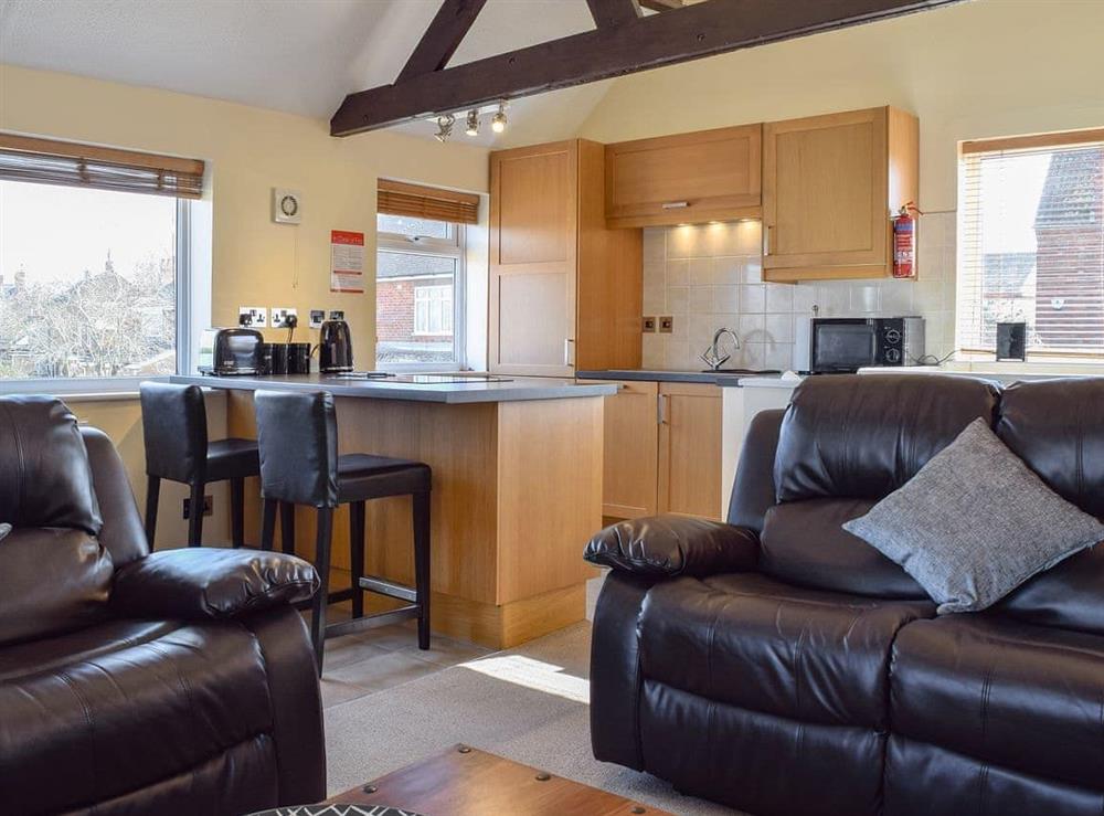 Well presented open plan living space at The Garden Cottage in Finedon, near Wellingborough, Northamptonshire