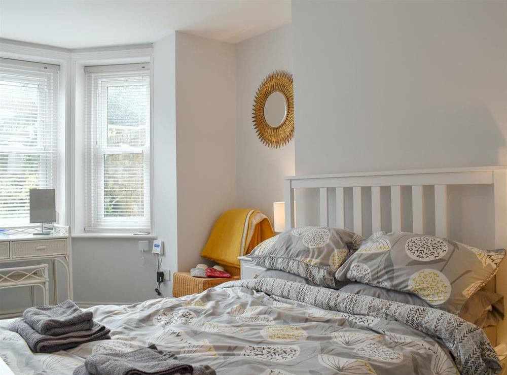 Comfortable double bedroom at The Garden Flat in St Leonards-on-Sea, East Sussex