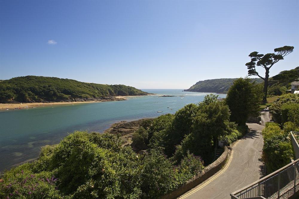 Stunning views from the apartment at The Garden House (Woodside) in , Salcombe