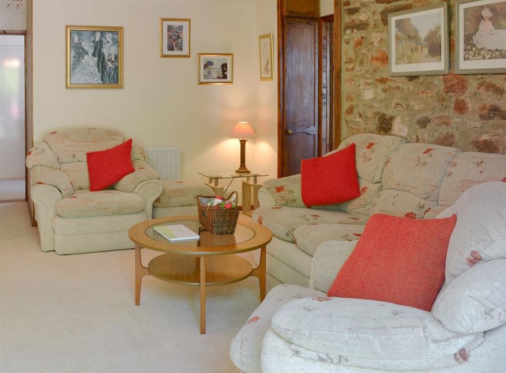 Comfortable living area at The Garden Room in Marldon, near Paignton, Devon