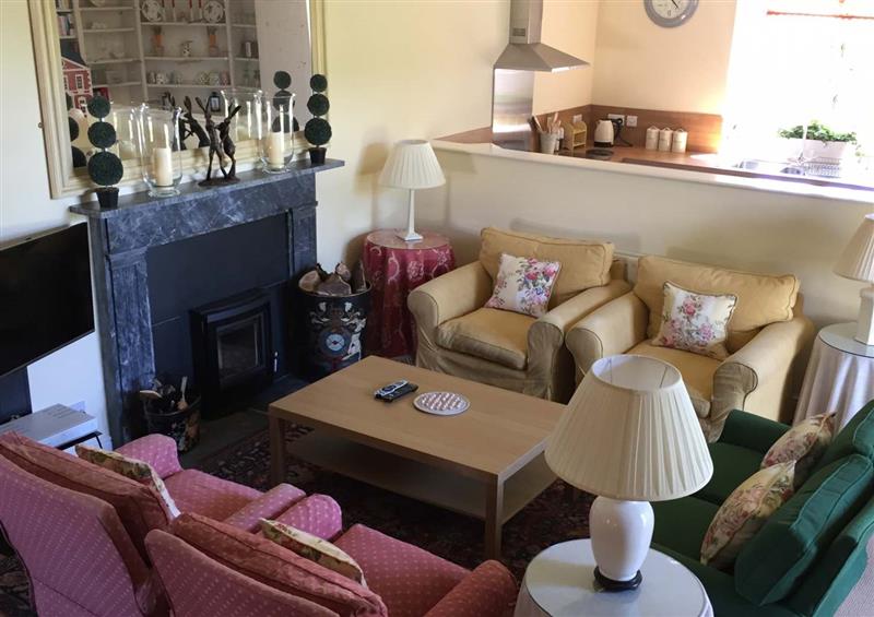 Living room at The Garden Rooms, Austwick, North Yorkshire