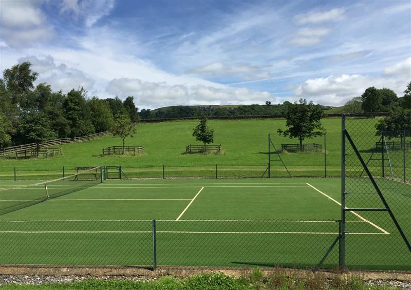 Tennis court at The Garden Rooms, Austwick, North Yorkshire