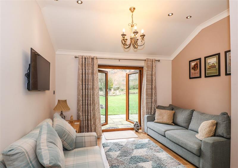 Enjoy the living room at The Garden Suite at Fiddler Hall Barn, Newby Bridge