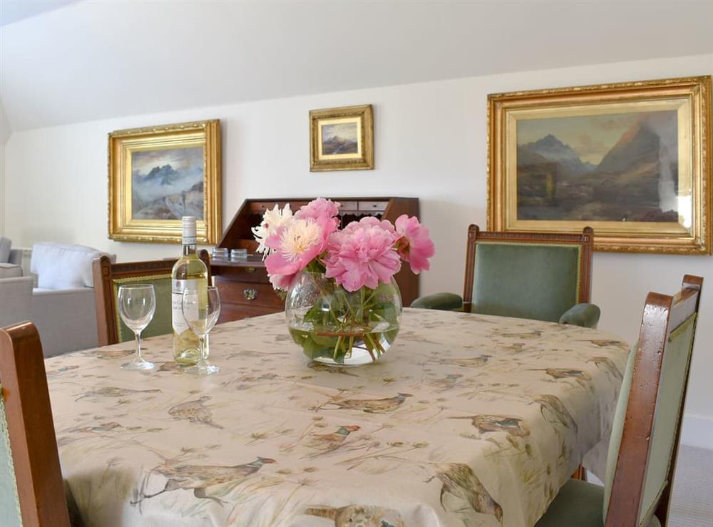 Ideal dining area at The Garden Suite in Pitscandly, near Forfar, Angus
