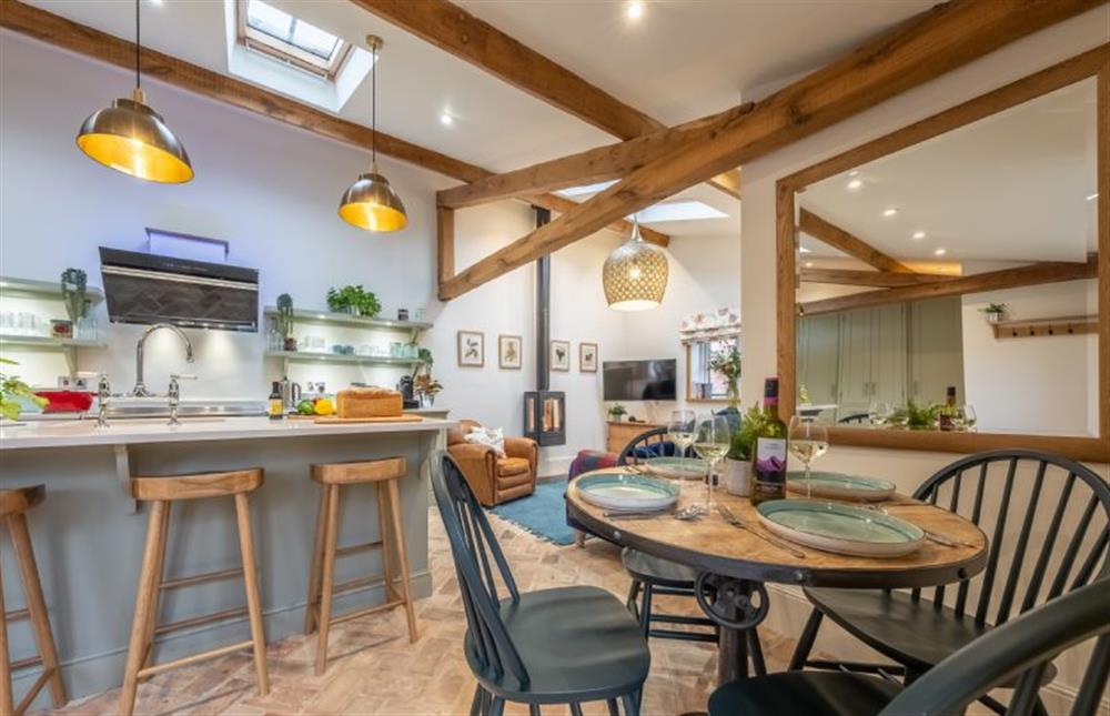 Ground floor: From dining area in to kitchen and sitting room at The Gardeners Cottage, Earsham near Bungay
