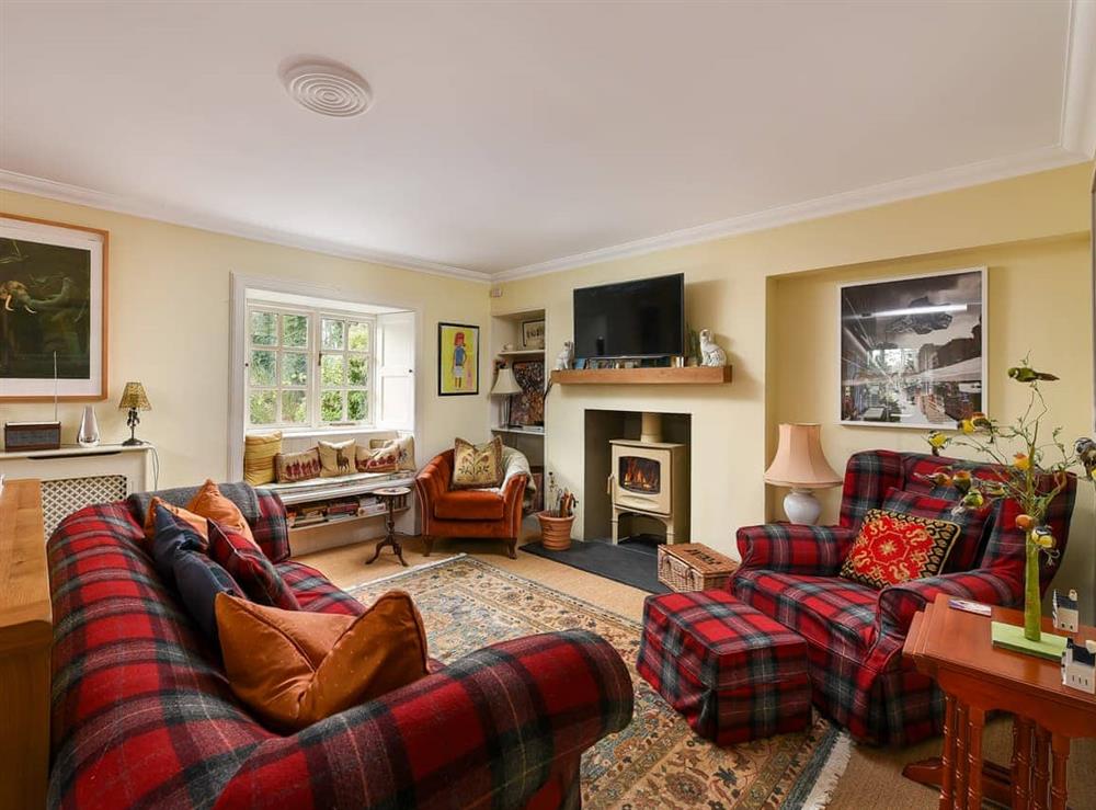 Living room at The Gardeners Cottage in Methven, Perthshire