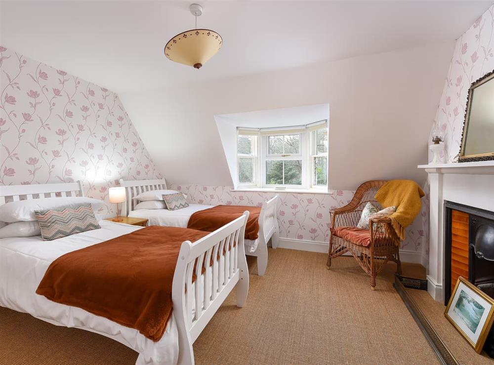 Twin bedroom at The Gardeners Cottage in Methven, Perthshire