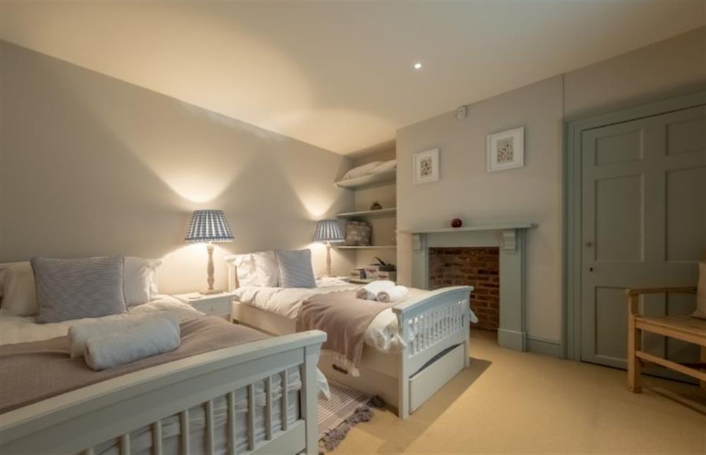 Bedroom six with 3’ twin beds at The Gardens, Burnham Market near Kings Lynn
