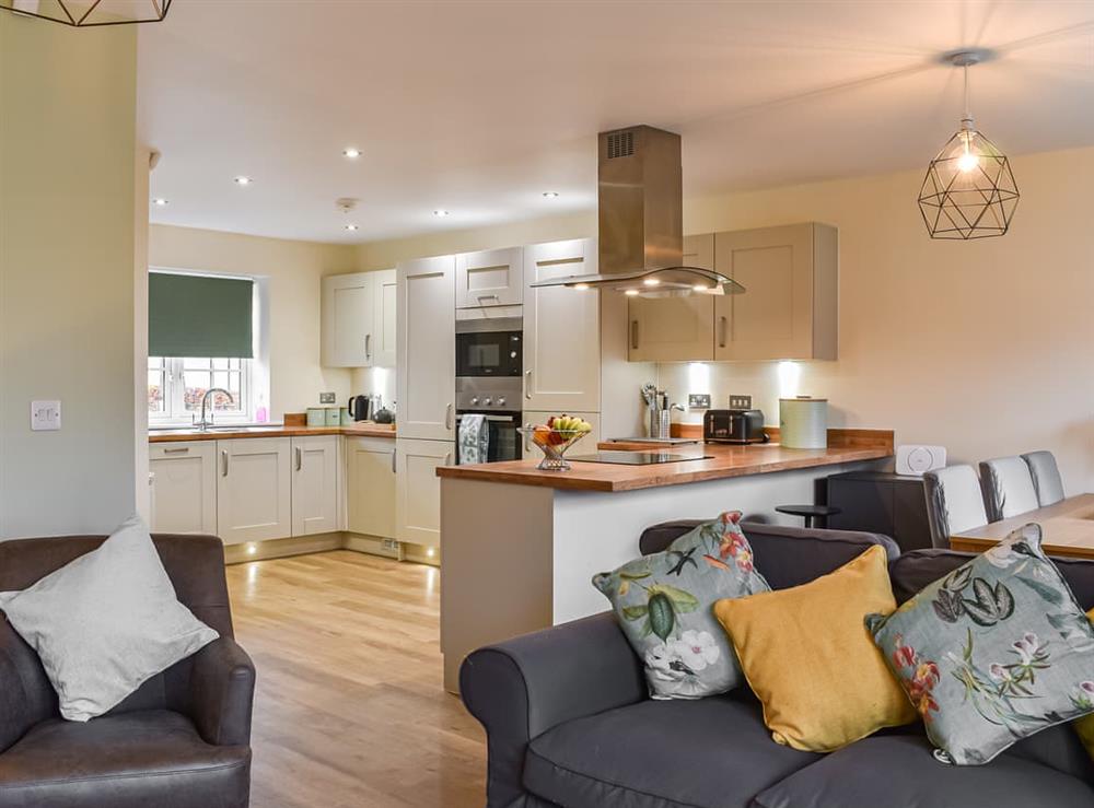 Open plan living space at The Garth in Helmsley, North Yorkshire