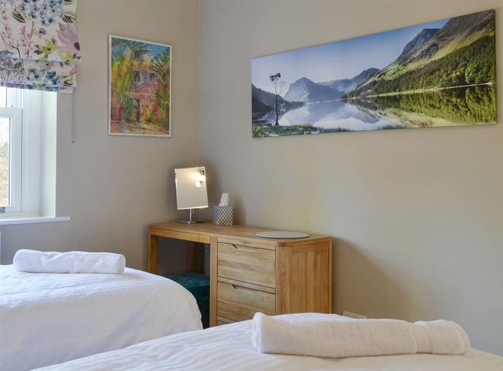 Good-sized twin bedroom at The Garth in Penrith, Cumbria