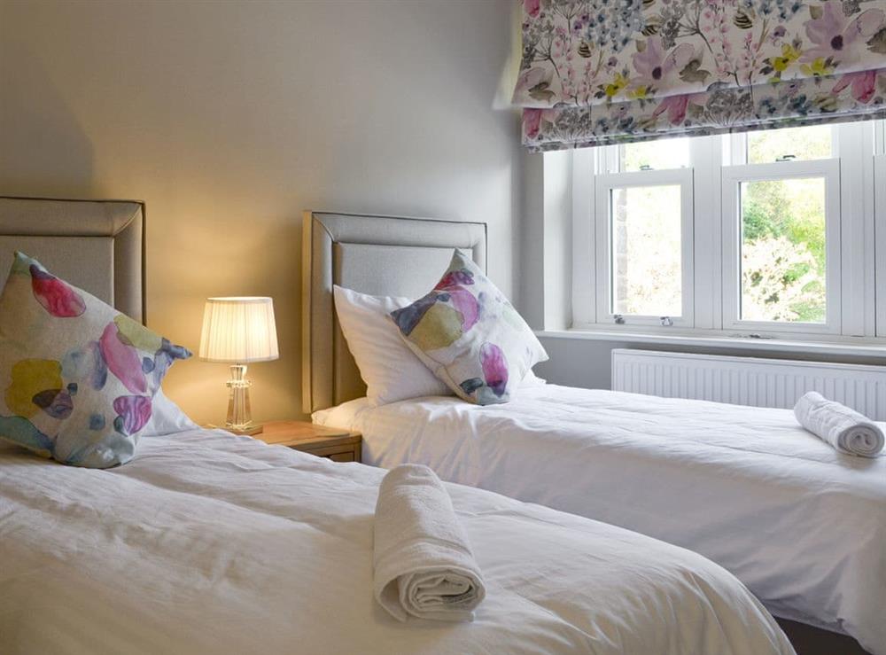 Light and airy twin bedroom at The Garth in Penrith, Cumbria