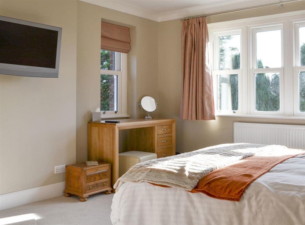 Peaceful master bedroom at The Garth in Penrith, Cumbria