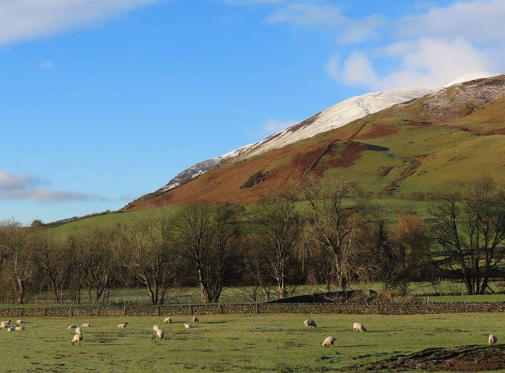 Stunning view of snow-capped Blencathra at The Garth in Penrith, Cumbria