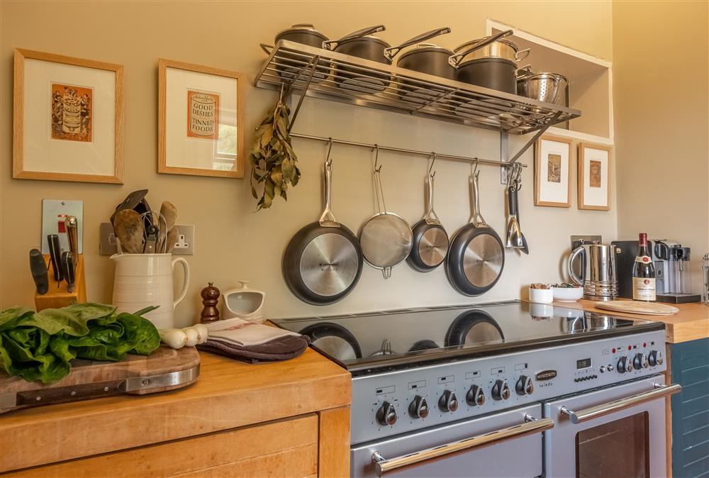 The well-equipped kitchen enjoys a Rangemaster cooker at The Gate House, Aylsham near Norwich