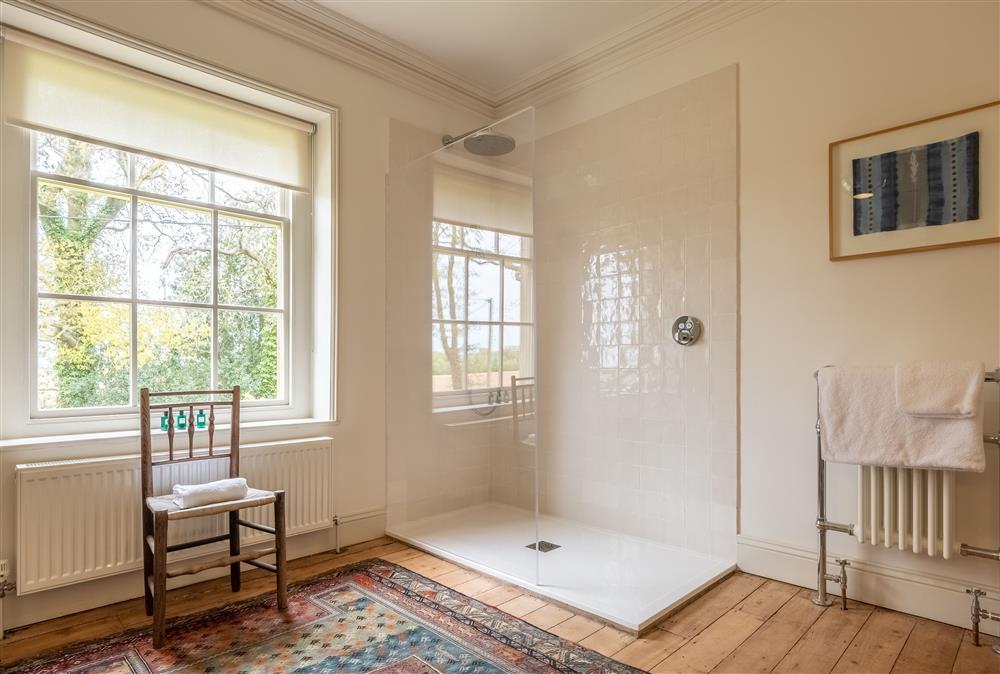 En-suite with walk-in shower at The Gate House, Blickling near Norwich