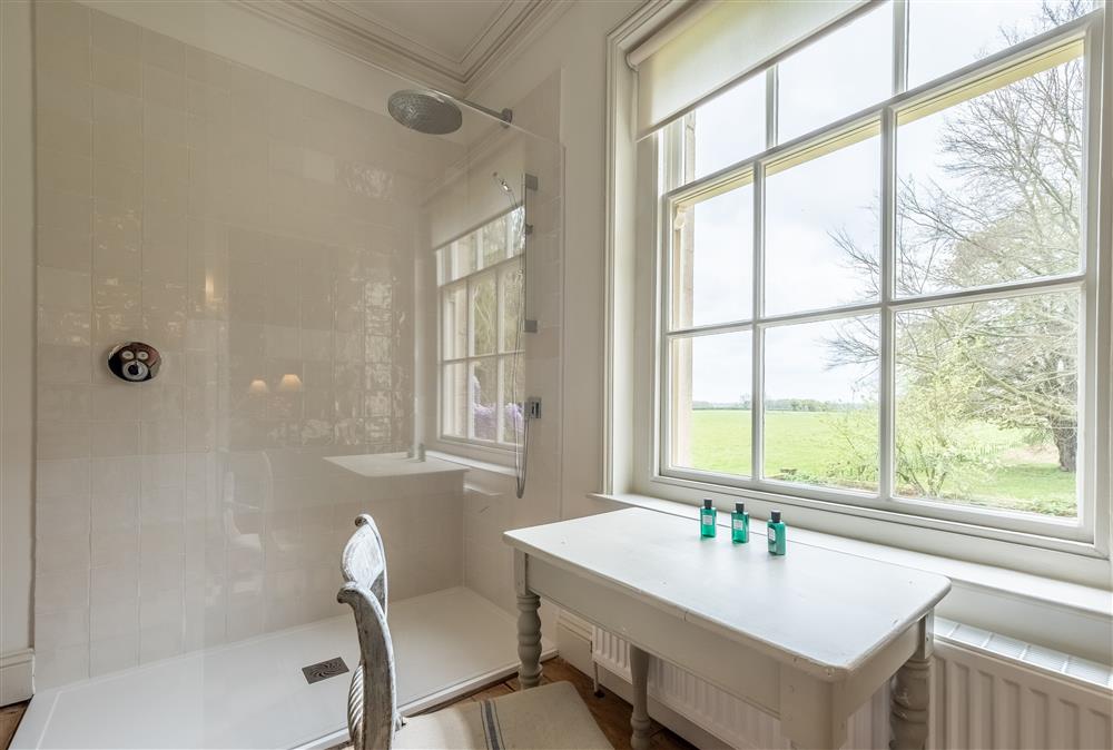 Jack n Jill bathroom with a walk-in shower at The Gate House, Blickling near Norwich