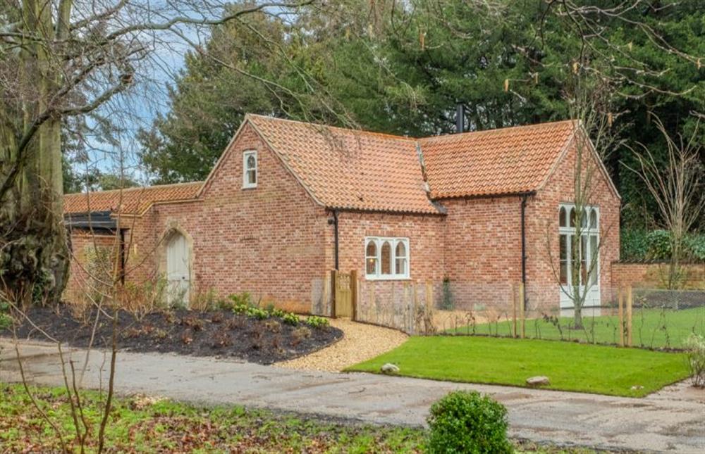 The driveway view of The Gate House