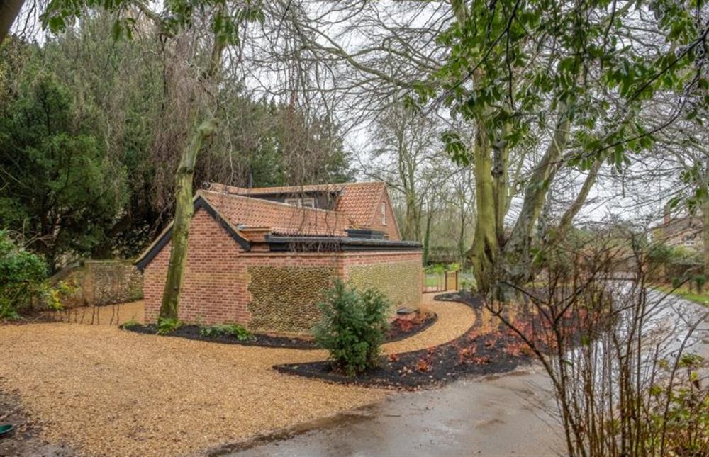 The parking area behind The Gate House