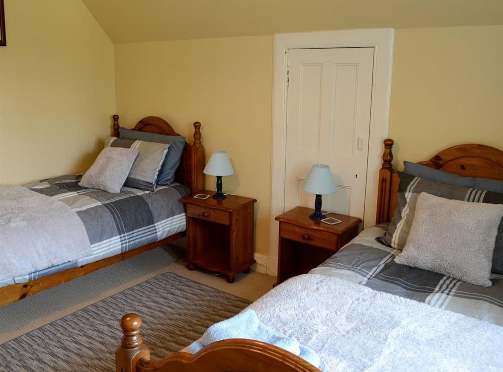 Twin bedroom at The Gate Lodge in Latheron, near Wick, Highlands, Caithness