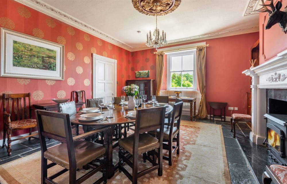 The dining room at The Georgian House in Combe Martin