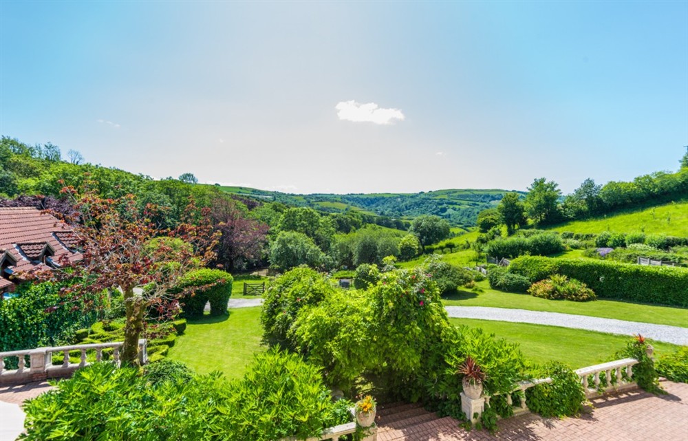 This is the garden at The Georgian House in Combe Martin