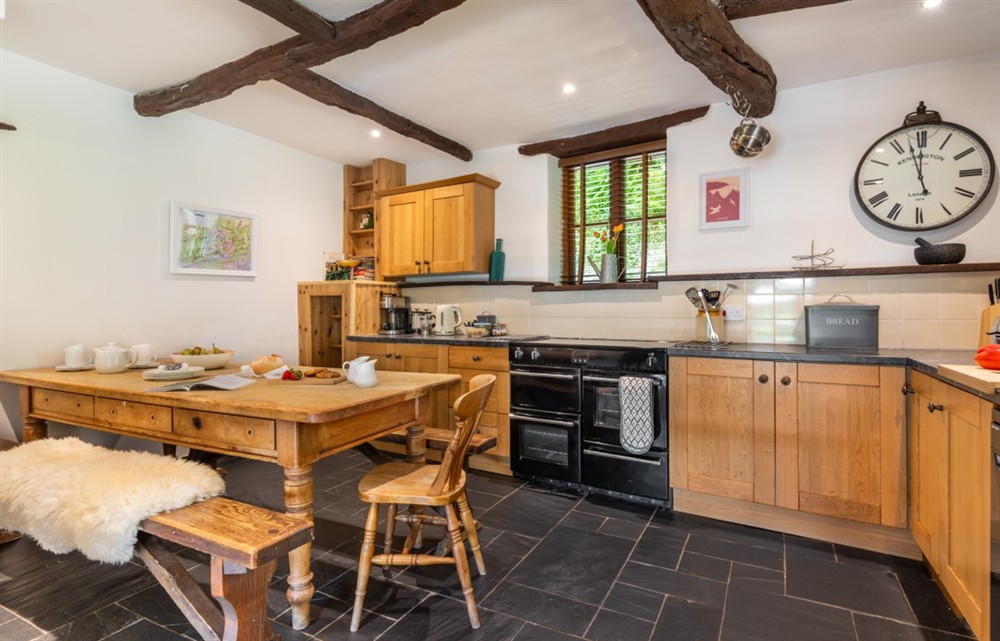 This is the kitchen (photo 4) at The Georgian House in Combe Martin