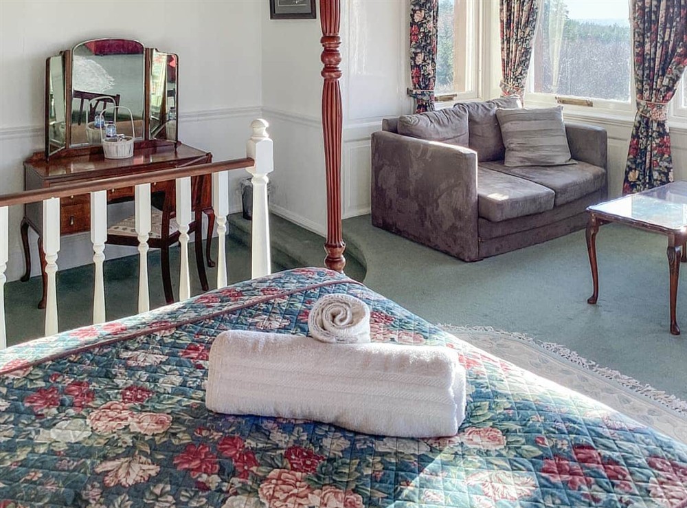 Double bedroom at The German Room in Lairg, Sutherland