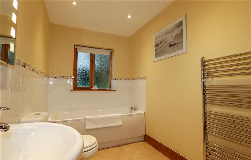 This is the bathroom at The Gilberts, Hersham near Stratton