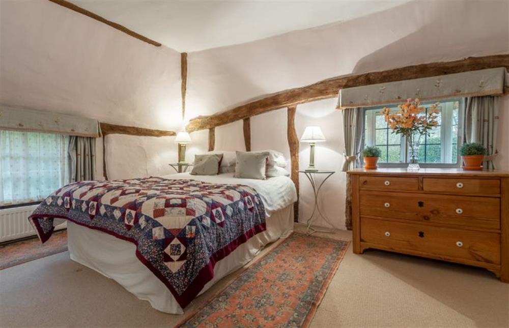Bedroom with king-size bed at The Gildhall, Higham