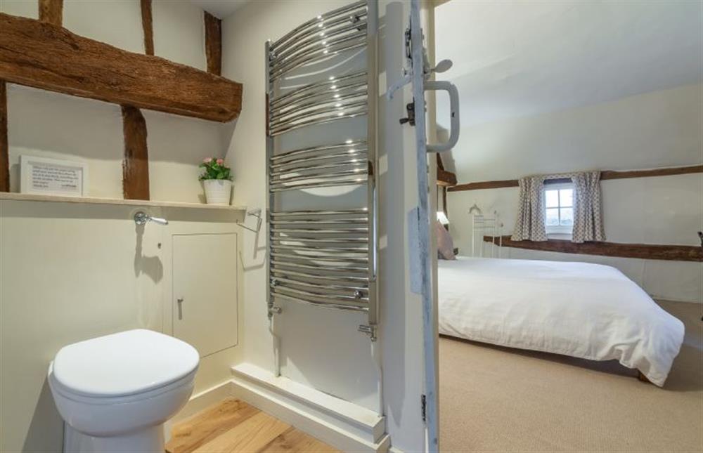 En-suite shower room with WC and wash basin at The Gildhall, Higham